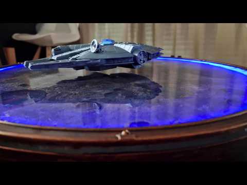 I Built a Table with the Moon inside and a UFO hovering above it!