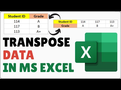 How to Transpose Data in Excel | Convert Rows to Columns or Vice Versa