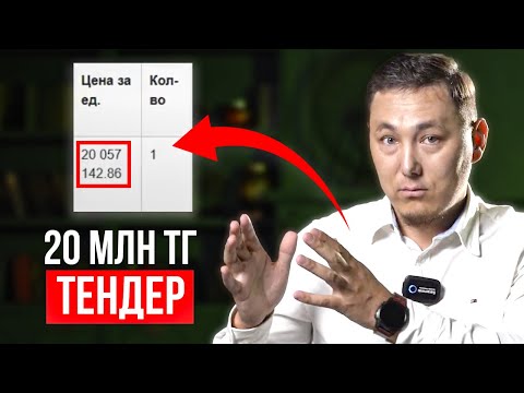 ҚАЛАЙ АҚШАСЫЗ, КӨКЕСІЗ ҮЛКЕН СУММАДАҒЫ ТЕНДЕРГЕ ЗАЯВКА БЕРДІМ?