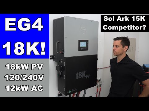 EG4 18KPV- 48V Hybrid Inverter: 18,000W PV Input | 12,000W Output | 120/240V Split Phase