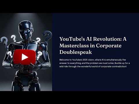 YouTube's AI Revolution: A Masterclass in Corporate Doublespeak