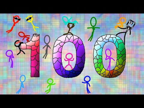 100 Stick Figure Obstacle Courses!😮1️⃣0️⃣0️⃣😲