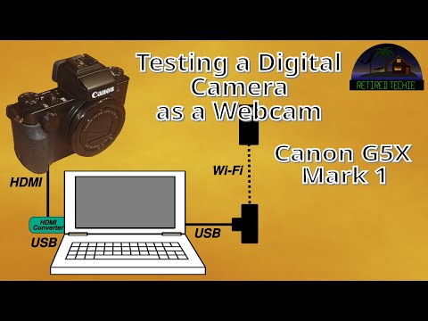 Attempting to use Canon G5X as laptop webcam Replacement