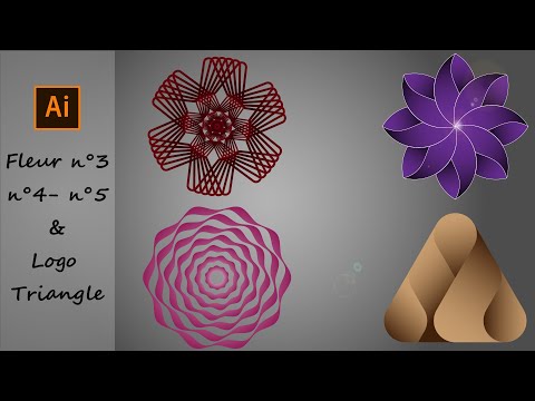 Comment faire une fleur n°3 n°4 n°5 et créer un logo triangle Short N°139-140-141-142 To Full Vidéo