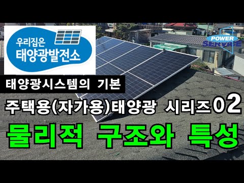 [0056] 주택용(자가용)태양광 시리즈02 (물리적 구조와 시공특성)