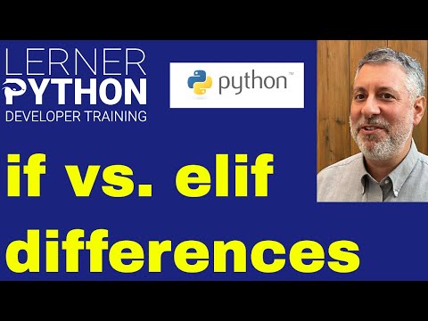Multiple "if" statements vs. if-elif-else: What's the difference?