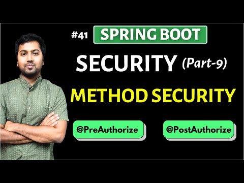 Spring boot: Security (Part-9) | Method Security | Role based Authorization | @PreAuthorize and Post