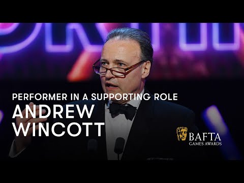 Andrew Wincott wins Performer in a Supporting Role for Raphael | BAFTA Games Awards 2024