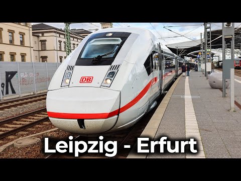 ICE 4 - Hochgeschwindigkeitszug | 4K Führerstandsmitfahrt: Schnellfahrstrecke Leipzig - Erfurt | VDE