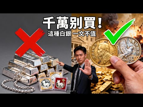 這種「白銀」一文不值！盤點新手囤銀最容易踩的「5 大地雷」！銀樓老闆實話實說：只有這「3 種銀幣」才是真正的戰時硬通貨！#白銀 #囤銀 #新手陷阱 #銀幣投資 #戰時硬通貨