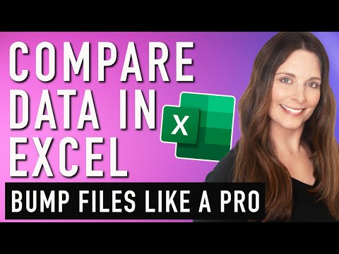 How To Compare Data in Excel Files and Find Differences - Bump Files Like a Pro!