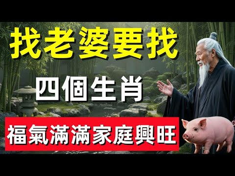 ⛩️☯🐉娶到這四大生肖女，福氣滿滿｜家庭和睦、日子越過越好！#修行思維 #修行 #福報 #禪 #道德經 #覺醒 #開悟 #禅修⛩️☯🐉