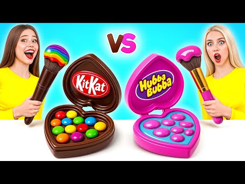 Жевательная Резинка vs Шоколадная Еда Челлендж | Битвы с Едой от Bubba DO Challenge