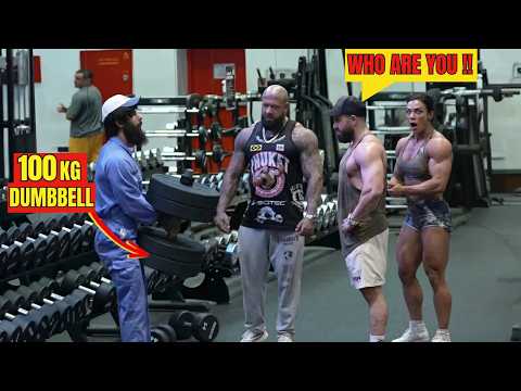 Cleaner Uses a 100kg Dumbbell in the Gym and SHOCKS Everyone 😱💪 | Anatoly Gym Prank