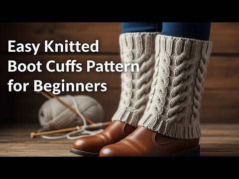 Easy Knitted Boot Cuffs Pattern for Beginners