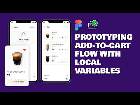 Advanced Prototyping in Figma: Add-to-Cart flows with Local Variables, Conditionals & Expressions.
