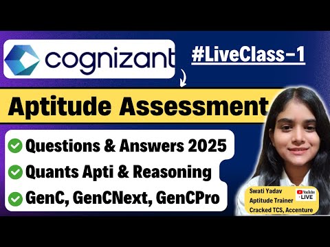 Cognizant Aptitude Questions & Answers |Previous Year Questions |Cognizant Aptitude Assessment 2025