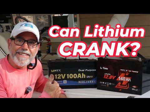 Testing Lithium Cranking Batteries on Yamaha outboard & Diesel #yamahaoutboards #lithiumbattery