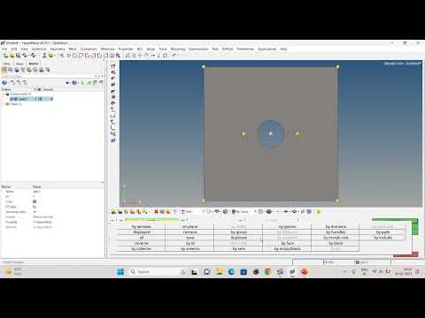 how to create washer mesh around hole using hyper mesh