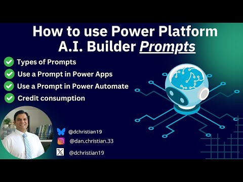 How to use Power Platform A.I. Builder Prompts