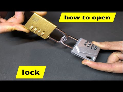 How to open combination locks