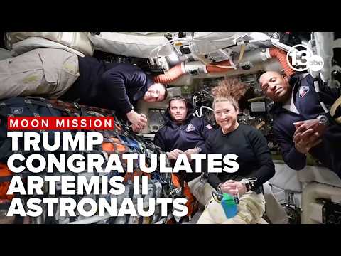 FULL: Trump speaks with Artemis II crew amid moon mission