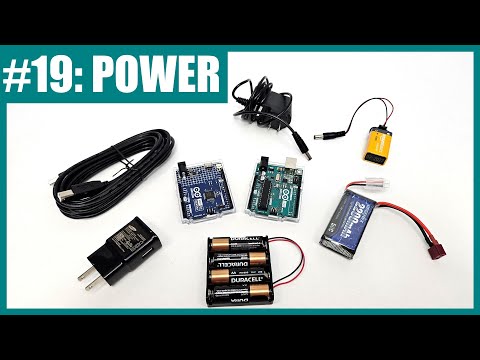 How to Power an Arduino Project (Lesson #19)