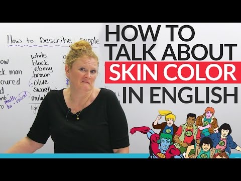 How to talk about skin color in English