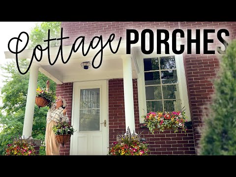 Decorating my Porches for Summer: Inspired by Mackinac Island (Cottage Style) Florals & Decor!