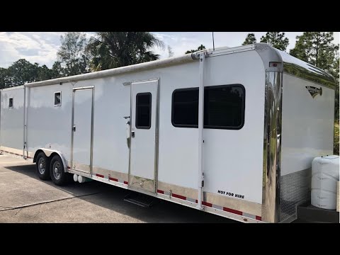 FOR SALE: **SOLD** 32’ Millennium car trailer with 12’ LQ