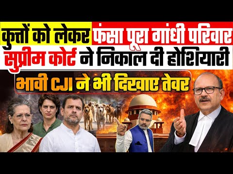 कुत्तों को लेकर फंसा पूरा गांधी परिवार, सुप्रीम कोर्ट ने निकाल दी होशियारी, भावी CJI ने दिखाए तेवर