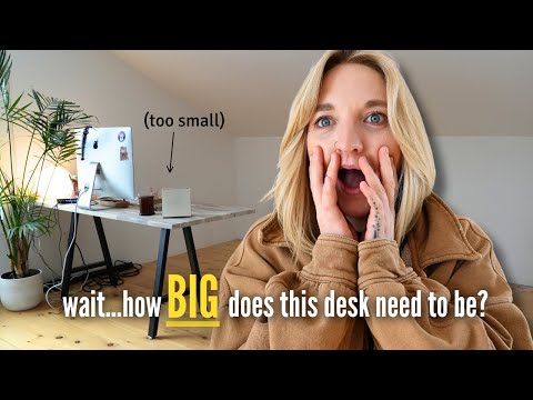 *EXTREME* Office Makeover begins! | Custom Maple Desk top (for two) ft. @DIY Huntress