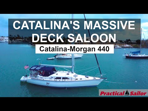 FULL TOUR of the MASSIVE Deck Saloon Catalina Morgan 440