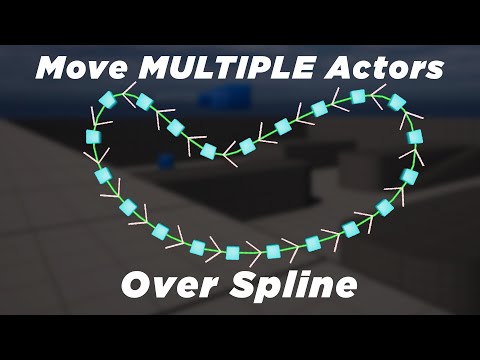 How to Move MULTIPLE Actors Along a Spine in Unreal