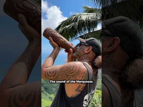 The sound of the Marquesas... real hand-carved PU 🔊 #polynesianart