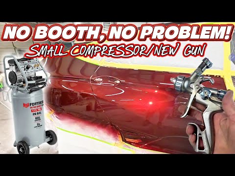 I Painted This Car With a Small Compressor (No Paint Booth!)