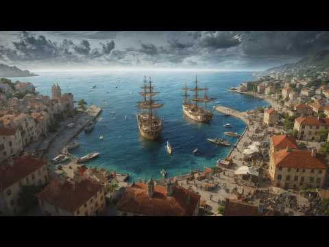 Morning In The Harbor Town | Peaceful Relaxing Medieval Ambient Celtic Music