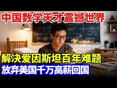 中国数学天才震撼世界，解决爱因斯坦百年难题，年仅27岁，放弃美国千万高薪回国【大科学】
