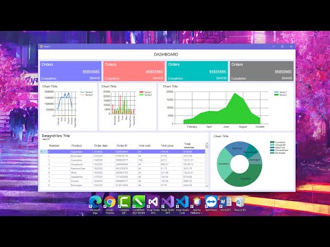 How to create a Fully Responsive Form (Dashboard UI) - C# & WinForms