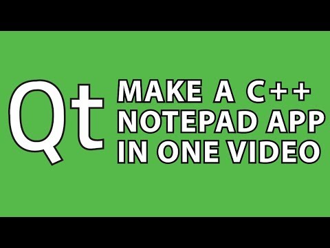 Qt Tutorial : C++ Notepad App