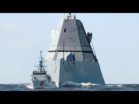 US Navy’s Futuristic $8 Billion Stealth Ship In Action During Patrol
