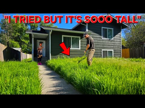 She Tried To ATTACK Her Overgrown Yard But Then THIS Happened...