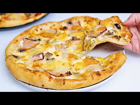 I'm SHOCKED by this DOUGH🍕PIZZA TASTIER THAN in a PIZZERIA! PERFECT and FAST DOUGH with GORGEOUS ...