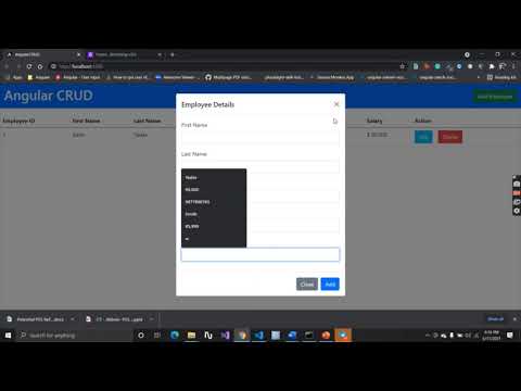 Angular 11 CRUD with json-server | Bootstrap UI | Angular Reactive Form