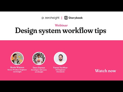 zeroheight x Storybook: Design system workflow tips