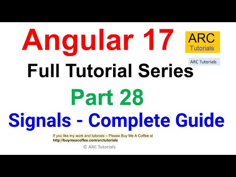 Angular 17 Tutorial #28 - Signals Complete Tutorial | Angular 17 Tutorial For Beginners
