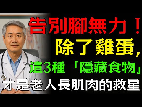 告別腳無力！除了雞蛋，這3種「隱藏食物」才是老人長肌肉的救星