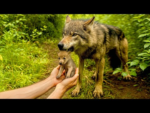 After a mother wolf 🐺 trusted me, what happened next was truly amazing. 🐺🥰😘❤❤❤