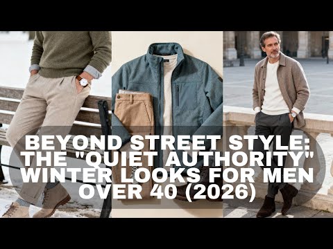 Beyond Street Style: The "Quiet Authority" Winter Looks for Men Over 40 (2026)
