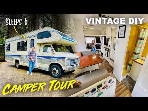 College Student Transformes A Vintage RV Into A Gorgeous Tiny House On Wheels